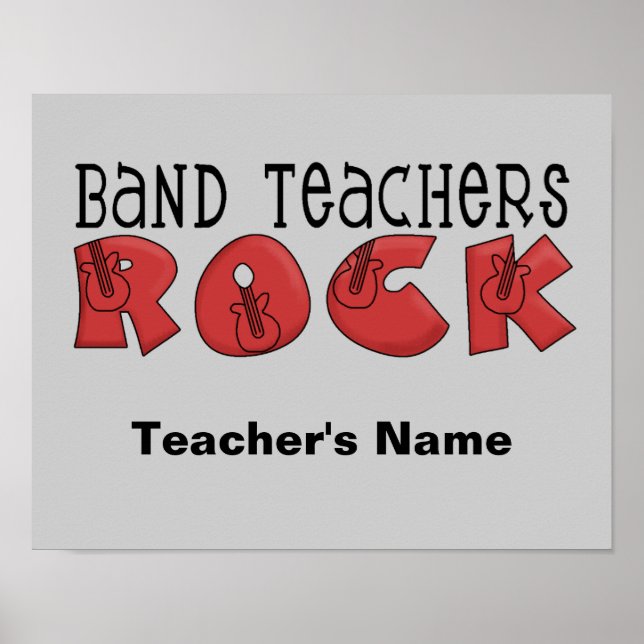 Band Teacher-Anpassadet Poster (Framsidan)
