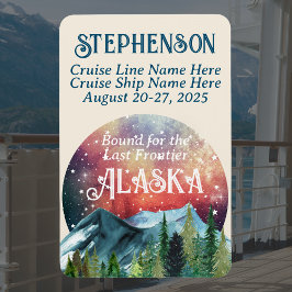 Band till den sista ytterdörren Alaska Cruise Door Magnet
