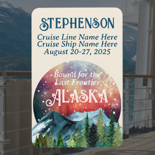 Band till den sista ytterdörren Alaska Cruise Door Magnet
