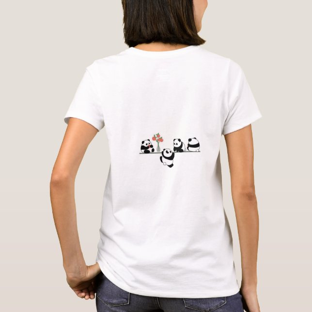 "Banda Vibes: Cute & Trendig Tee" T Shirt (Baksida)