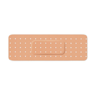 Bandage Bandaid Flesh Tone Kuvert Eckers etikett Returadress Etikett