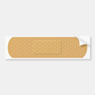 Bandaid for White Car Bumper Sticker Bildekal