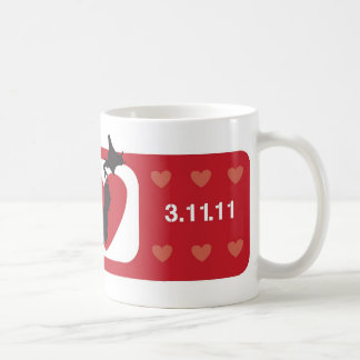 Bandaid röd muggバンドエイドマ赤 kaffemugg