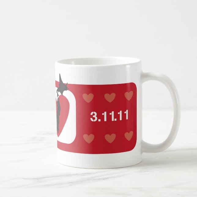 Bandaid röd muggバンドエイドマ赤 kaffemugg (Höger)