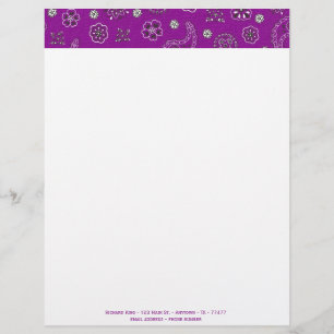 Bandana Anpassade Letterhead Brevhuvud