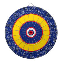 Bandana Blue Red Gult Roligt Game Nite Dartboard