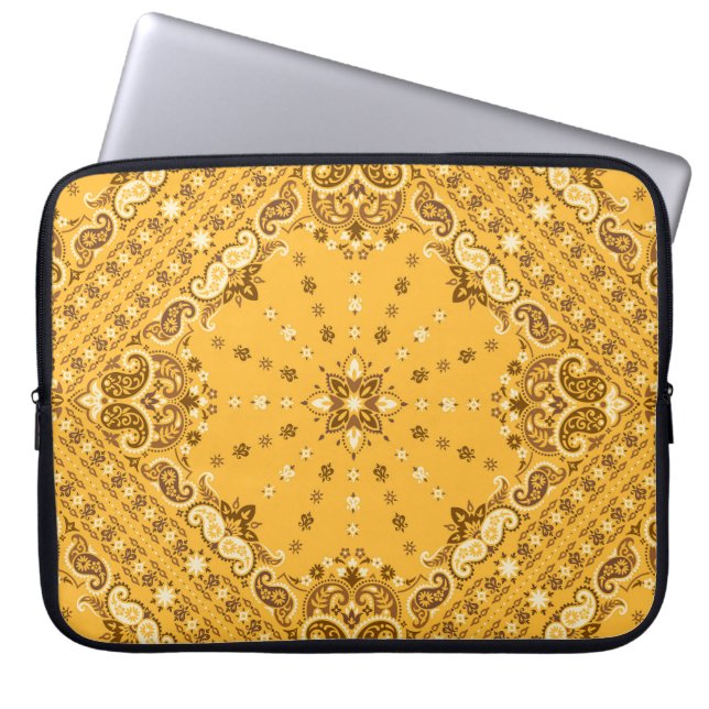 Bandana Boho: Paisley Print Revival Laptop Fodral (Framsidan)