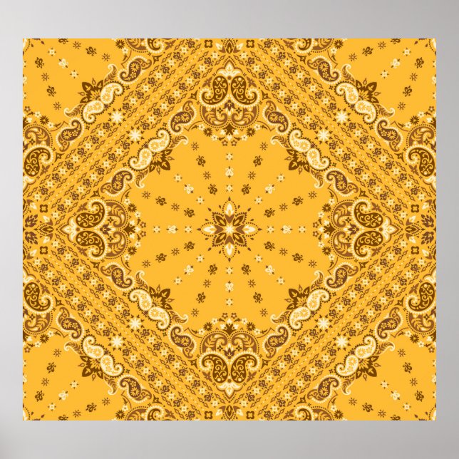 Bandana Boho: Paisley Print Revival Poster (Framsidan)