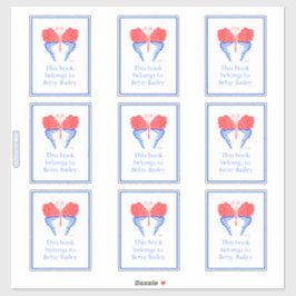 Bandana Butterfly Bookplate Klistermärken