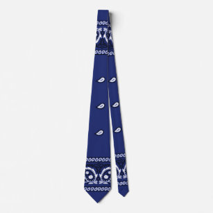 Bandana Doger Blue Neck Tie Slips