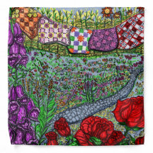Bandana Hanging Quilts med Ro och Foxglove