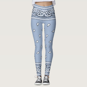 Bandana Light Blue Leggings