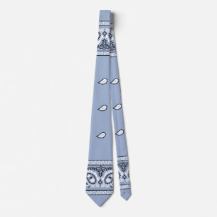 Bandana Light Blue Neck Tie Slips