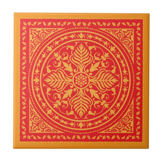Bandana Mönster-1 Ceramic Tile Kakelplatta (Framsidan)