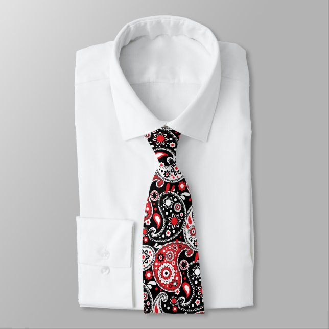 Bandana Paisley för den Westerna händelsen Finare  Slips (Bunden)