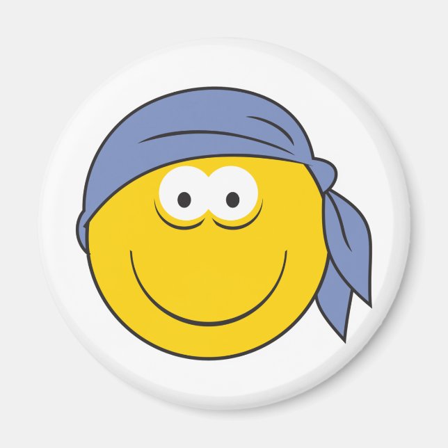 Bandana Pirat Ansikte Magnet (Framsidan)