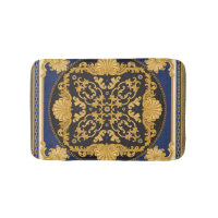 Bandana Print: Black Blue Guld.