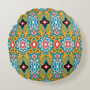 Bandana Print. Vintage sömlös mönster med paisl Rund Kudde