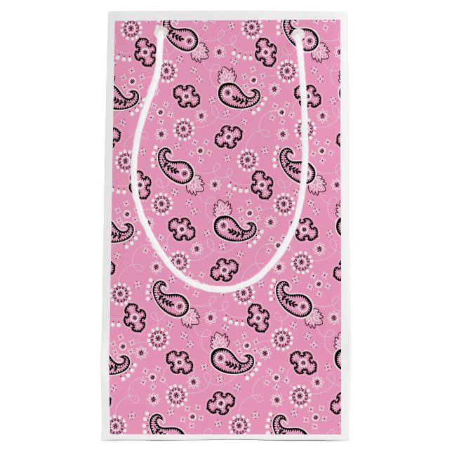 Bandana Rosa Mönster Retro Valentine Kärlek Modern (Framsidan)
