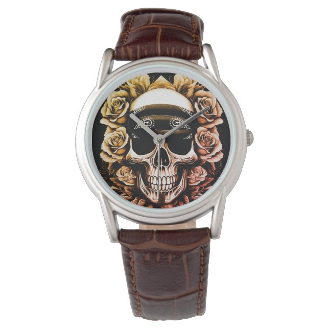 Bandana Skull & Ro Armbandsur (Framsida)