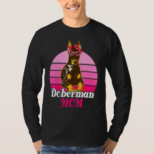 Bandana Sunglasses Doberman Mamma Mors dag Hund T Shirt