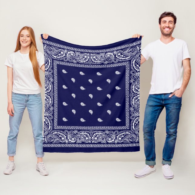 Bandana True Blue Fleece Blanket (På plats)