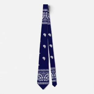 Bandana True Blue Neck Tie Slips