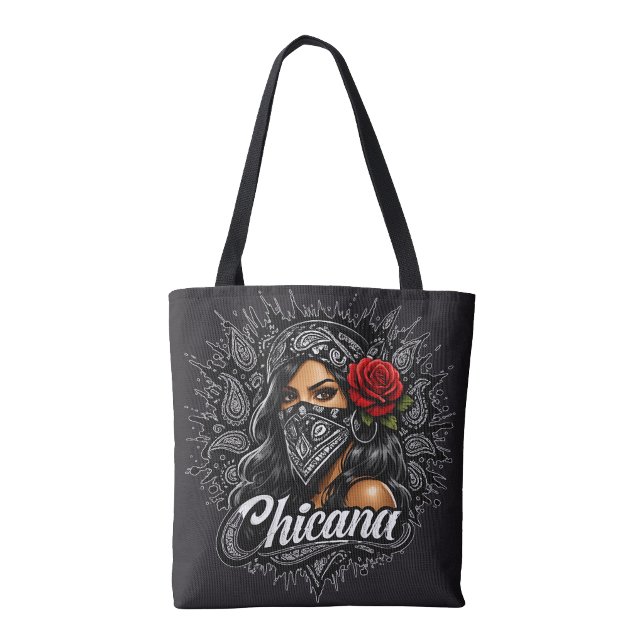 Bandana tryck Chicana Tygkasse (Bandana Print Chicana Tote Bag)