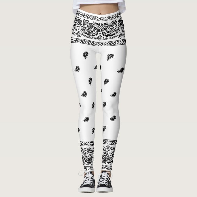 Bandana White Leggings (Framsida)