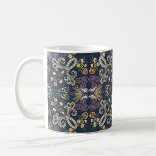 Bandanna med färglös paisley, sömlös mönster kaffemugg
