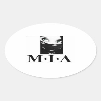 bandanna ovalt klistermärke