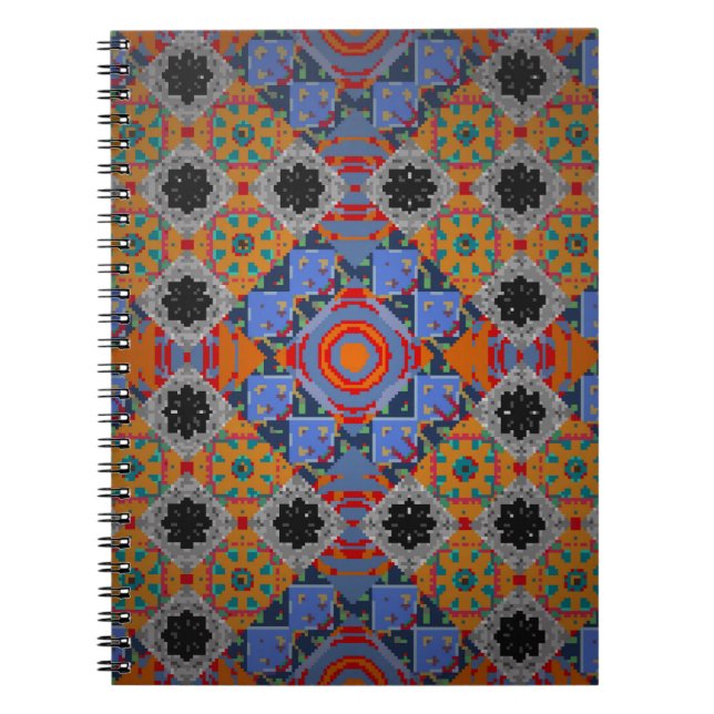 Bandanna shawl, utformning av dukduk, silke nec anteckningsbok (Framsidan)