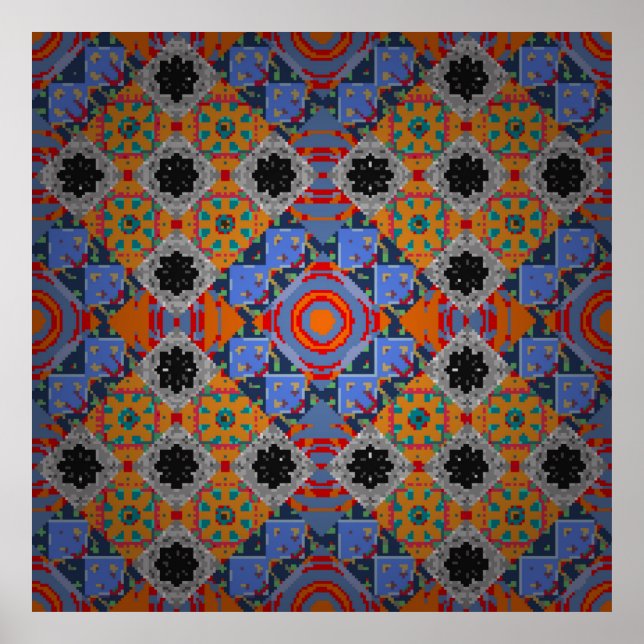 Bandanna shawl, utformning av dukduk, silke nec poster (Framsidan)