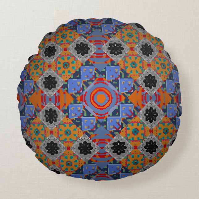 Bandanna shawl, utformning av dukduk, silke nec rund kudde (Framsidan)