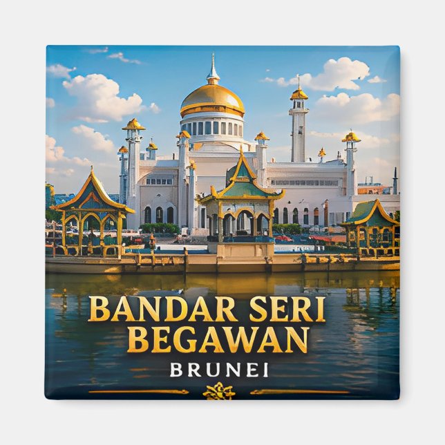 Bandar Seri Begawan Brunei huvudstad 📍 Magnet (Framsidan)