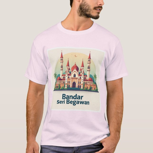 Bandar Seri Begawan med röda kupoler T Shirt (Framsida)