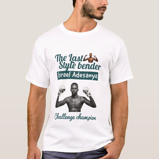 Bandar stil Israel Adesanya T Shirt (Framsida)