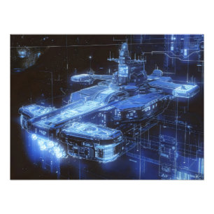 Bandavtryck för science fiction Frakt Fototryck