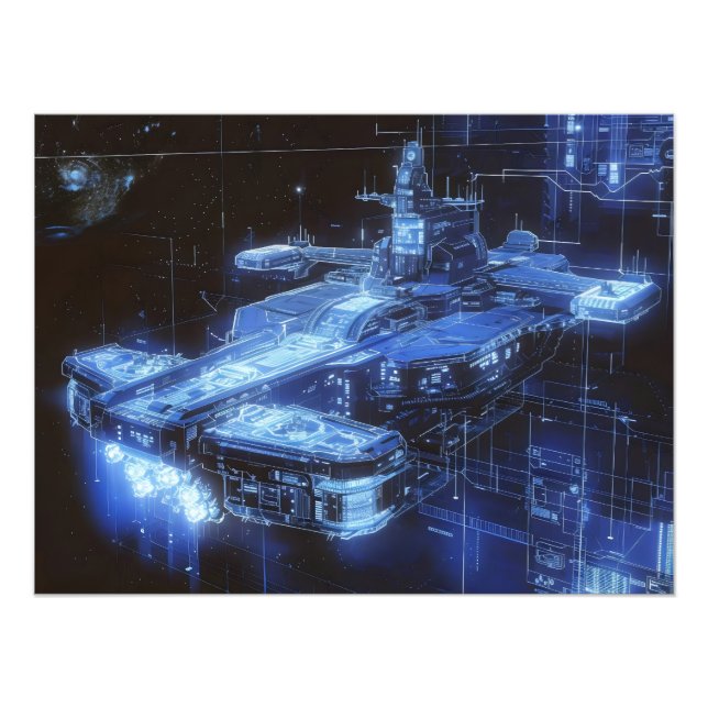 Bandavtryck för science fiction Frakt Fototryck (Framsidan)