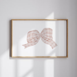 Bandbåge för vattenfärgsfärgad Rosa vintage poster