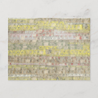 Bandbakgrund med avböjd mätning vykort