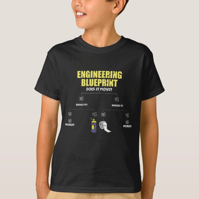 Bandband för teknisk film, Ingenjör T Shirt (Framsida)