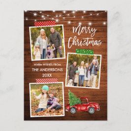 Bandband Lastbil Wood Ljus för penselskript Vykort