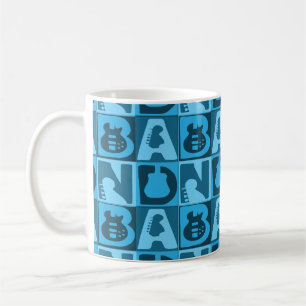Bandblocksblå Kaffemugg