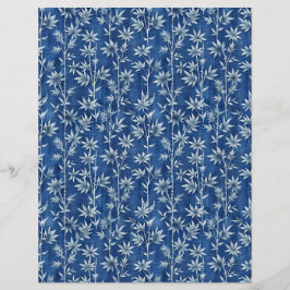 Bandbok för Indigo blue shibori-blommönster papper