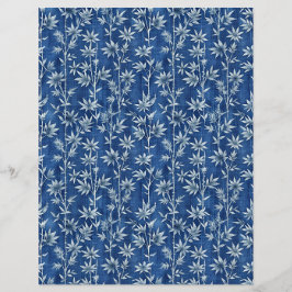 Bandbok för Indigo blue shibori-blommönster papper