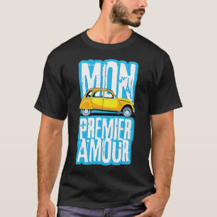 Bandboxare för fransk konsthantbil Anka 2cv T Shirt