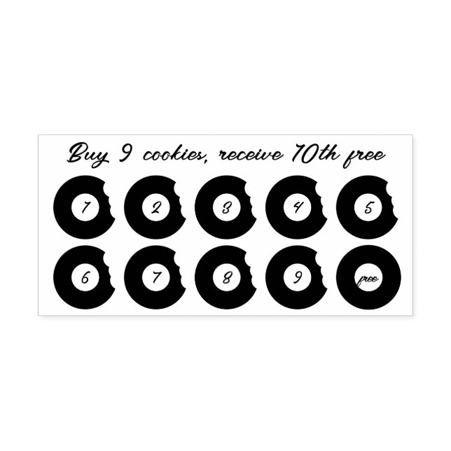 Bandburkar Slår bageri Loyalty Stämpel (Tryck)