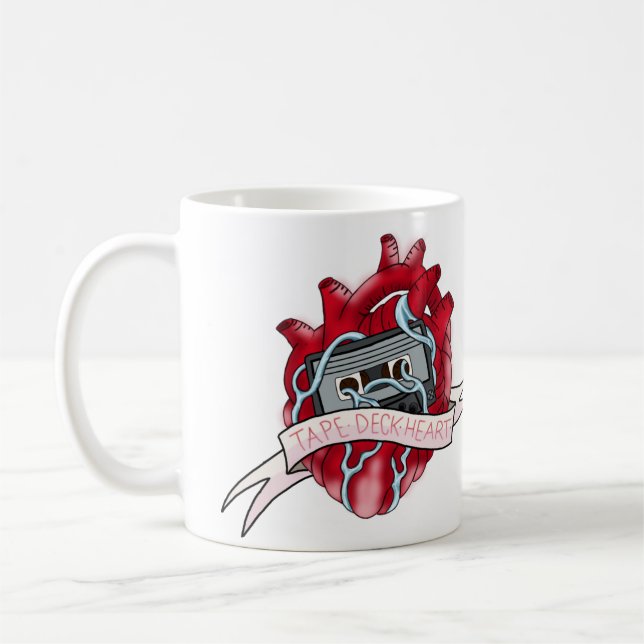 Banddekorhjärtat Mugg (Vänster)
