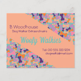 Banddesign för hund i orange Stationär Flyer